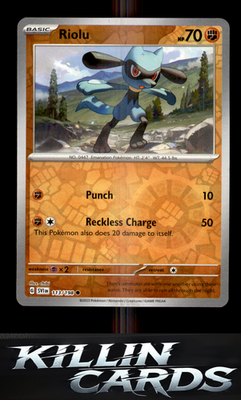 Reverse Holofoil Riolu - 113/198 113/198 Pokemon Common SV01: Scarlet & Violet B