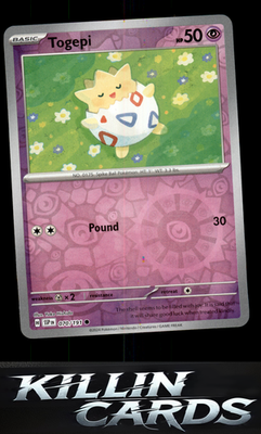 Reverse Holofoil Togepi 070/191 Pokemon Common SV08: Surging Sparks Card NM