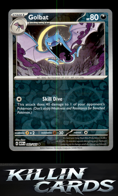 Reverse Holofoil Golbat 042/165 Pokemon Uncommon SV: Scarlet & Violet 151 Card N