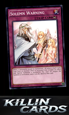 1st Edition Solemn Warning SDSE-EN039 YuGiOh Common Structure Deck: Synchron Ext