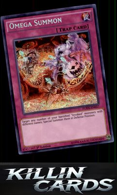 1st Edition Omega Summon FUEN-EN037 YuGiOh Secret Rare Fusion Enforcers Card NM