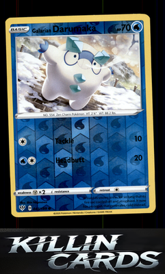 Reverse Holofoil Galarian Darumaka 043/189 Pokemon Common SWSH03: Darkness Ablaz