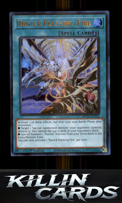 1st Edition Runick Flashing Fire MP23-EN242 YuGiOh Ultra Rare 25th Anniversary T
