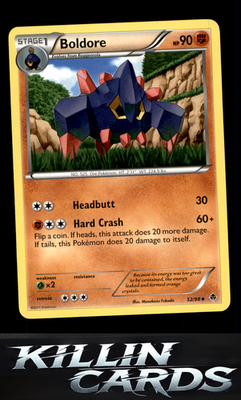Boldore (52) 52/98 Pokemon Uncommon Emerging Powers Card LP
