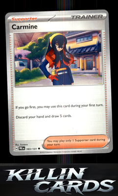 Carmine (Poke Ball Pattern) 103/131 Pokemon Uncommon SV: Prismatic Evolutions Ca
