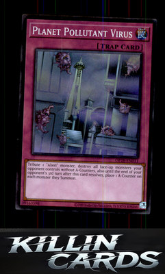 Planet Pollutant Virus OP28-EN011 YuGiOh Super Rare OTS Tournament Pack 28 Card