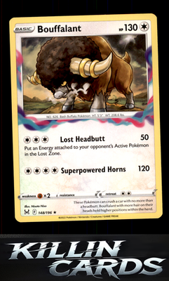 Bouffalant 148/196 Pokemon Rare SWSH11: Lost Origin Card NM