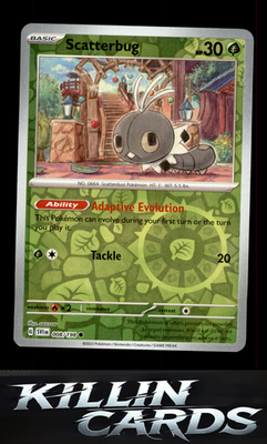 Reverse Holofoil Scatterbug 008/198 Pokemon Common SV01: Scarlet & Violet Base S