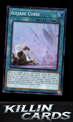 1st Edition Icejade Curse MP23-EN094 YuGiOh Super Rare 25th Anniversary Tin: Due