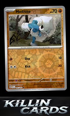Reverse Holofoil Meditite 082/162 Pokemon Common SV05: Temporal Forces Card NM
