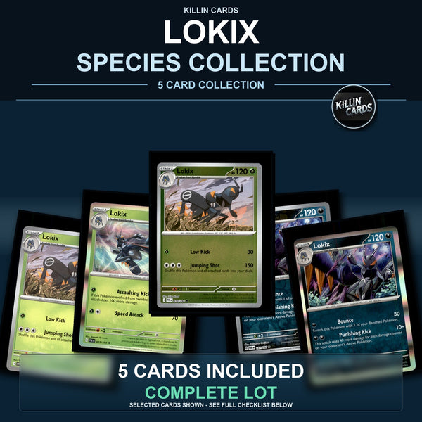 Pokemon TCG Lokix Species Collection 5 Different Cards