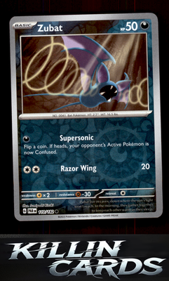 Reverse Holofoil Zubat 110/182 Pokemon Common SV04: Paradox Rift Card NM