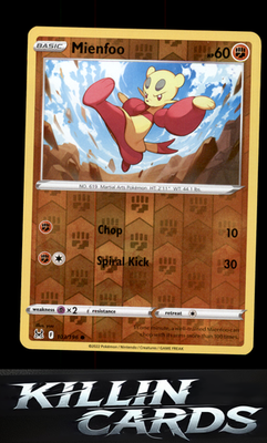 Reverse Holofoil Mienfoo 103/196 Pokemon Common SWSH11: Lost Origin Card NM