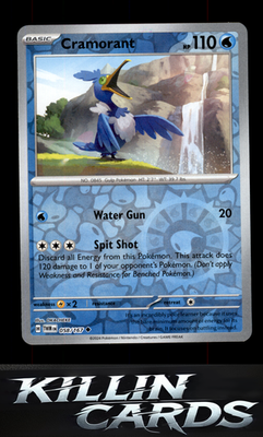 Reverse Holofoil Cramorant - 058/167 058/167 Pokemon Uncommon SV06: Twilight Mas