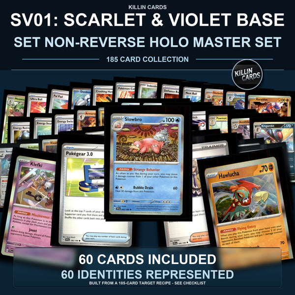 Pokemon TCG SV01: Scarlet & Violet Base Set C/UC/R Standard Set 60 Cards