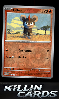 Reverse Holofoil Litleo 015/131 Pokemon Common SV: Prismatic Evolutions Card NM