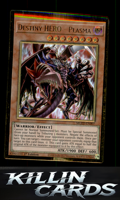 1st Edition Destiny HERO - Plasma MGED-EN007 YuGiOh Premium Gold Rare Maximum Go