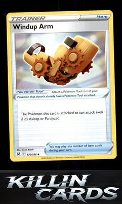 Windup Arm 170/196 Pokemon Uncommon SWSH11: Lost Origin Card NM