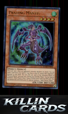 1st Edition Praying Mantis BLMR-EN033 YuGiOh Ultra Rare Battles of Legend: Monst