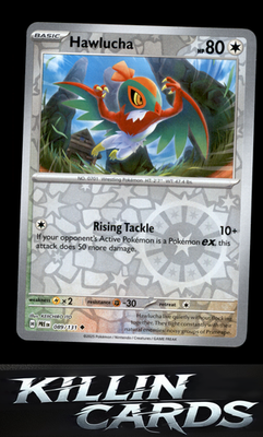 Reverse Holofoil Hawlucha 089/131 Pokemon Uncommon SV: Prismatic Evolutions Card