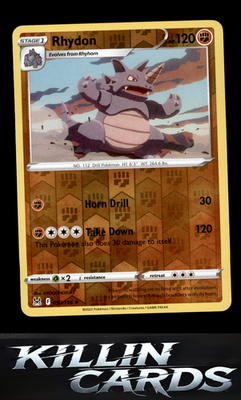 Reverse Holofoil Rhydon 090/196 Pokemon Uncommon SWSH11: Lost Origin Card NM
