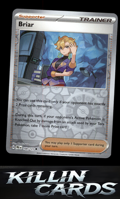 Reverse Holofoil Briar 100/131 Pokemon Uncommon SV: Prismatic Evolutions Card NM