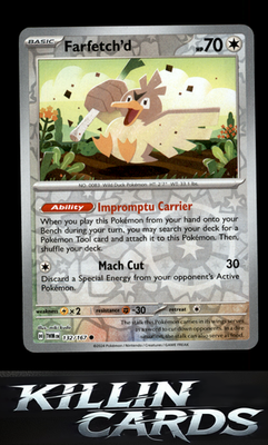 Reverse Holofoil Farfetch'd 132/167 Pokemon Common SV06: Twilight Masquerade Car