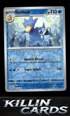 Reverse Holofoil Golduck 055/165 Pokemon Uncommon SV: Scarlet & Violet 151 Card