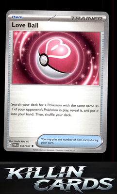 Love Ball 156/167 Pokemon Uncommon SV06: Twilight Masquerade Card NM