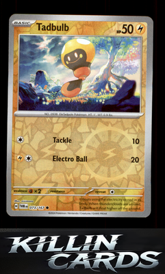 Reverse Holofoil Tadbulb 073/167 Pokemon Common SV06: Twilight Masquerade Card N