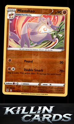 Reverse Holofoil Mienshao 104/196 Pokemon Uncommon SWSH11: Lost Origin Card NM