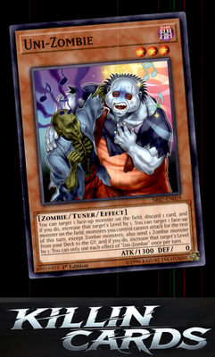 1st Edition Uni-Zombie SR07-EN019 YuGiOh Common Structure Deck: Zombie Horde Car