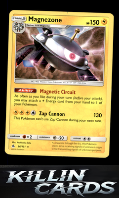 Magnezone 36/131 Pokemon Holo Rare SM - Forbidden Light Card LP