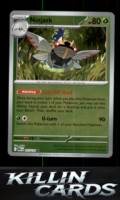 Reverse Holofoil Ninjask - 017/132 017/132 Pokemon Uncommon ME01: Mega Evolution