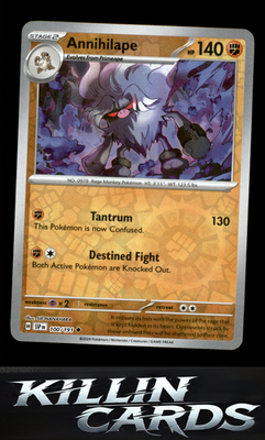Reverse Holofoil Annihilape 100/191 Pokemon Uncommon SV08: Surging Sparks Card N