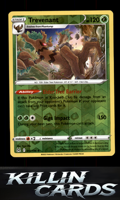 Reverse Holofoil Trevenant 017/196 Pokemon Holo Rare SWSH11: Lost Origin Card NM