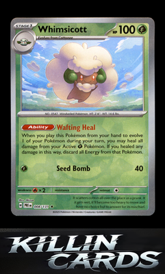 Whimsicott (Poke Ball Pattern) 008/131 Pokemon Rare SV: Prismatic Evolutions Car