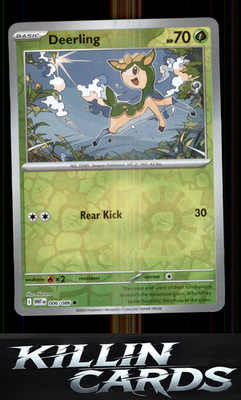 Reverse Holofoil Deerling 006/086 Pokemon Common SV: White Flare Card NM