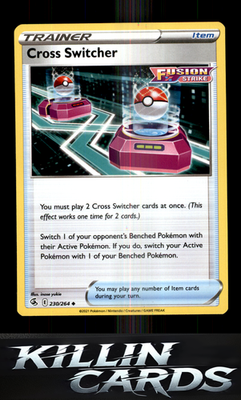 Cross Switcher 230/264 Pokemon Uncommon SWSH08: Fusion Strike Card NM