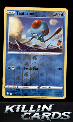 Reverse Holofoil Tentacool 026/203 Pokemon Common SWSH07: Evolving Skies Card NM