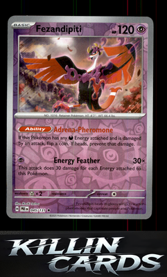 Reverse Holofoil Fezandipiti 045/131 Pokemon Rare SV: Prismatic Evolutions Card