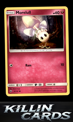 Morelull 97/147 Pokemon Common SM - Burning Shadows Card LP