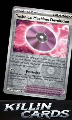 Reverse Holofoil Technical Machine: Devolution 177/182 Pokemon Uncommon SV04: Pa