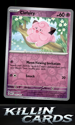 Reverse Holofoil Clefairy 035/165 Pokemon Common SV: Scarlet & Violet 151 Card N