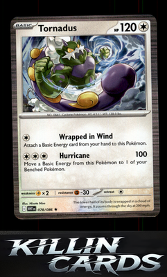 Tornadus 078/086 Pokemon Rare SV: White Flare Card NM