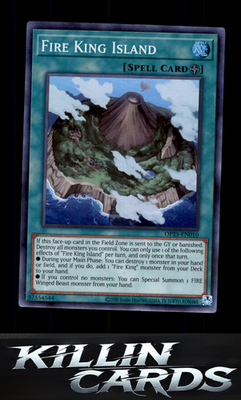 Fire King Island OP25-EN010 YuGiOh Super Rare OTS Tournament Pack 25 Card NM