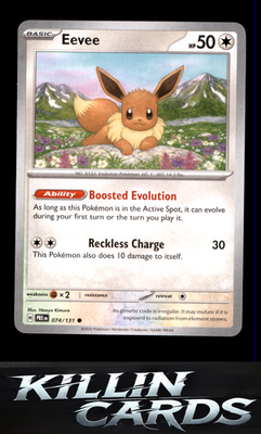 Eevee 074/131 Pokemon Common SV: Prismatic Evolutions Card NM
