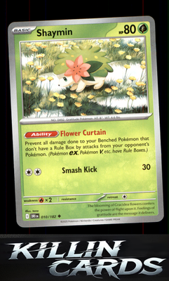Shaymin - 010/182 010/182 Pokemon Uncommon SV10: Destined Rivals Card NM