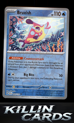 Reverse Holofoil Bruxish - 049/191 049/191 Pokemon Uncommon SV08: Surging Sparks