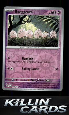 Reverse Holofoil Exeggcute 023/091 Pokemon Common SV: Paldean Fates Card LP